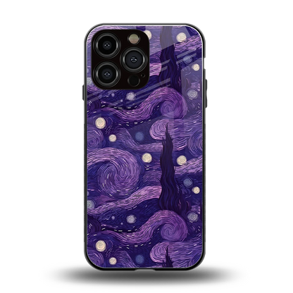Nebula Galaxy back phone cover | glass case for iphone 15 pro max