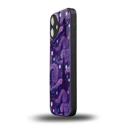 Nebula Galaxy iphone 16 plus mobile cover | shockproof glass phone case