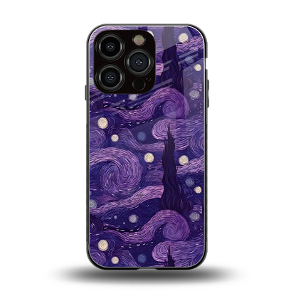 Nebula Galaxy back phone cover | glass case for iphone 16 pro
