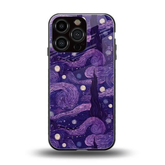Nebula Galaxy back phone cover | glass case for iphone 16 pro