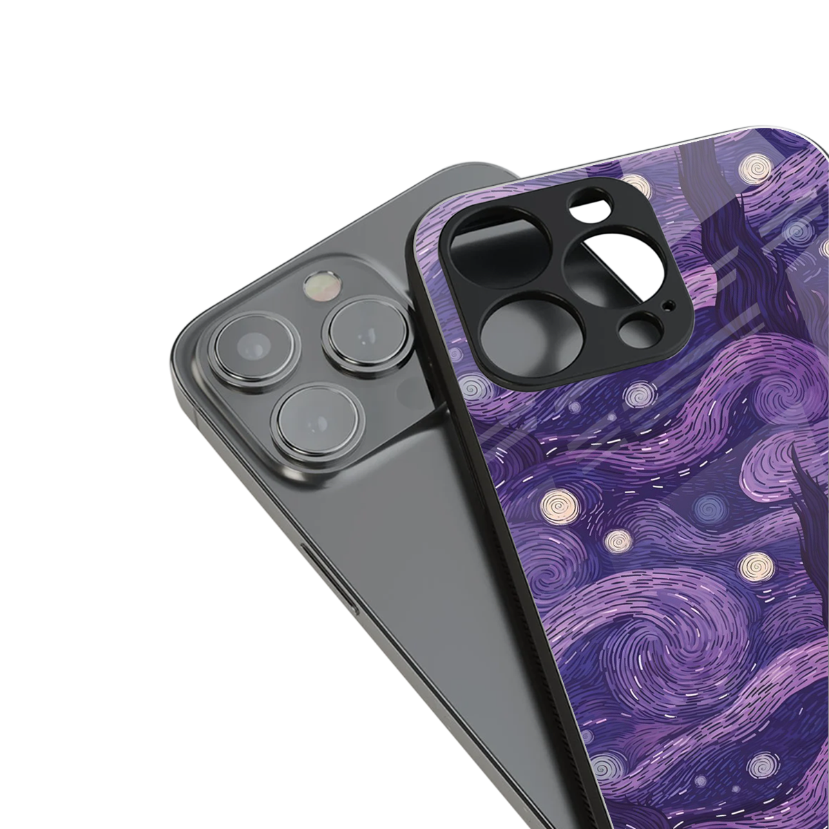 Nebula Galaxy Phone Case for Iphone 16 | Glass Case