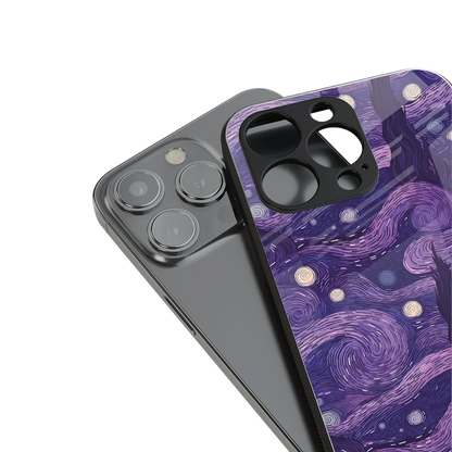 Nebula Galaxy stylish phone case for iphone 14 | glossy glass and slim fit