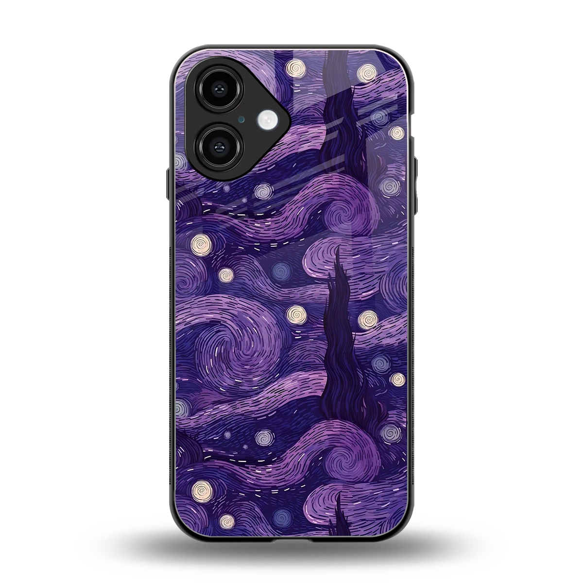 Nebula Galaxy back phone cover | glass case for iphone 16