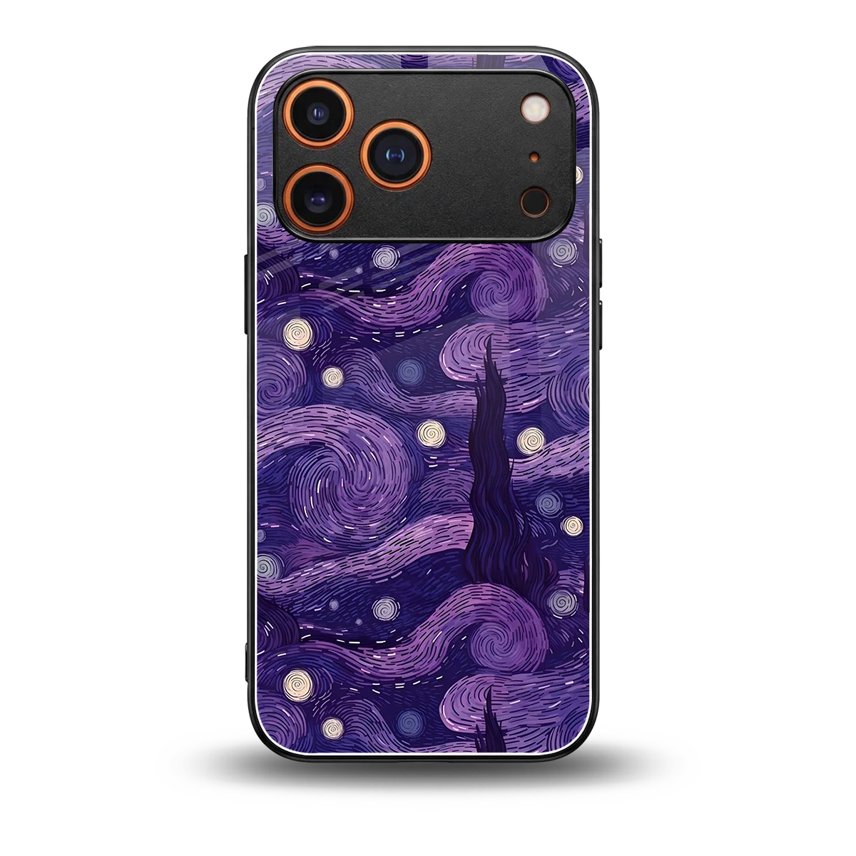 Nebula Galaxy back phone cover | glass case for iphone 17 pro max
