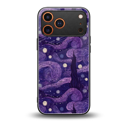 Nebula Galaxy back phone cover | glass case for iphone 17 pro max