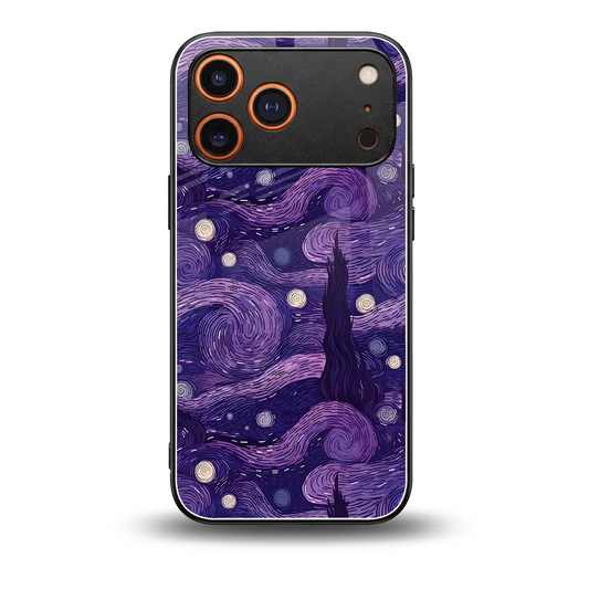 Nebula Galaxy back phone cover | glass case for iphone 17 pro max