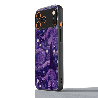 Nebula Galaxy iphone 17 pro max mobile cover | shockproof glass phone case