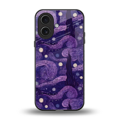 Nebula Galaxy back phone cover | glass case for iphone 17