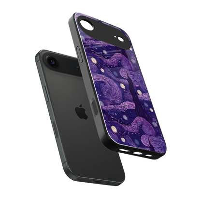 Nebula Galaxy sleek iphone air cover with tempered glass back and TPU edges