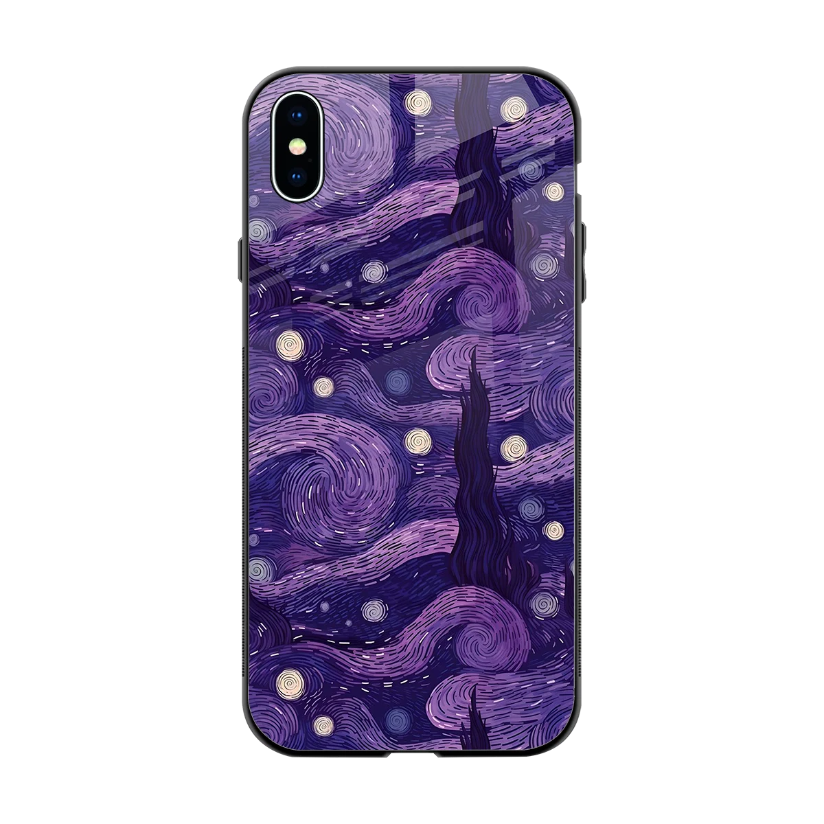 Nebula Galaxy back phone cover | glass case for iphone xs max