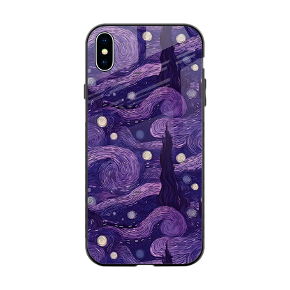 Nebula Galaxy back phone cover | glass case for iphone xs max