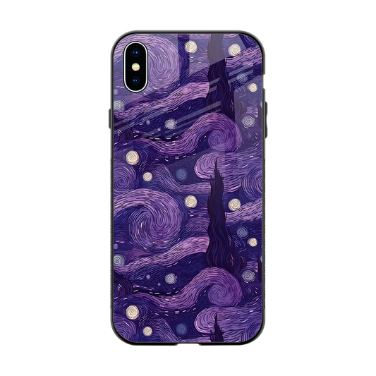 Nebula Galaxy back phone cover | glass case for iphone xs max