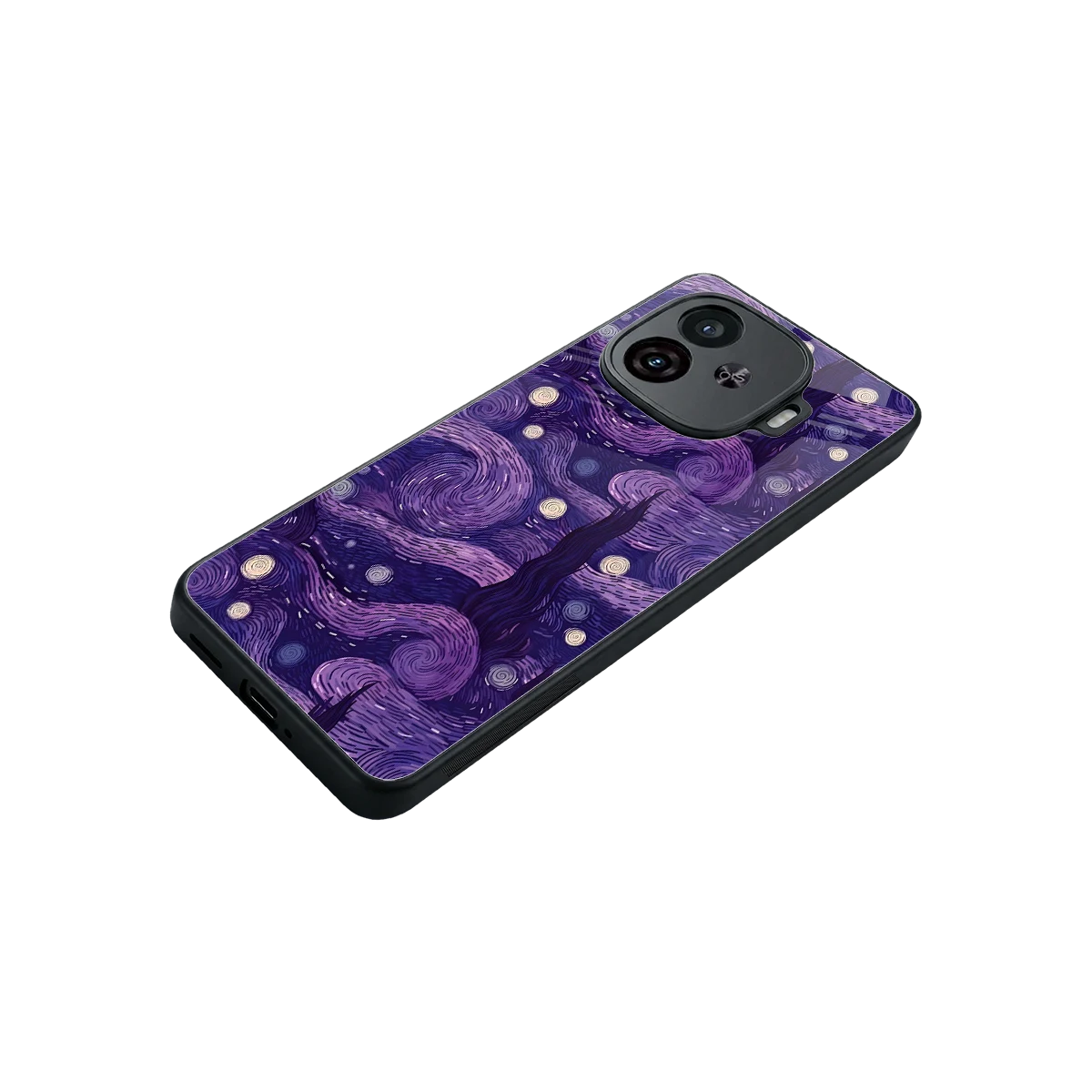 Nebula Galaxy stylish phone case for iqoo neo 10r 5g | glossy glass and slim fit