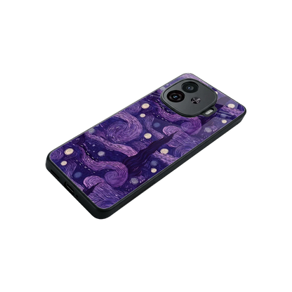 Nebula Galaxy stylish phone case for iqoo neo 10r 5g | glossy glass and slim fit