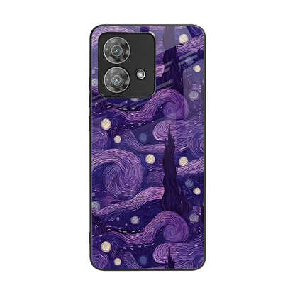 Nebula Galaxy back phone cover | glass case for motorola edge 40 neo 5g
