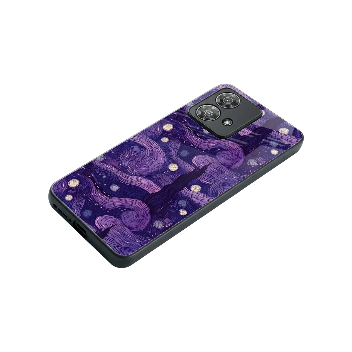 Nebula Galaxy stylish phone case for motorola edge 40 neo 5g | glossy glass and slim fit