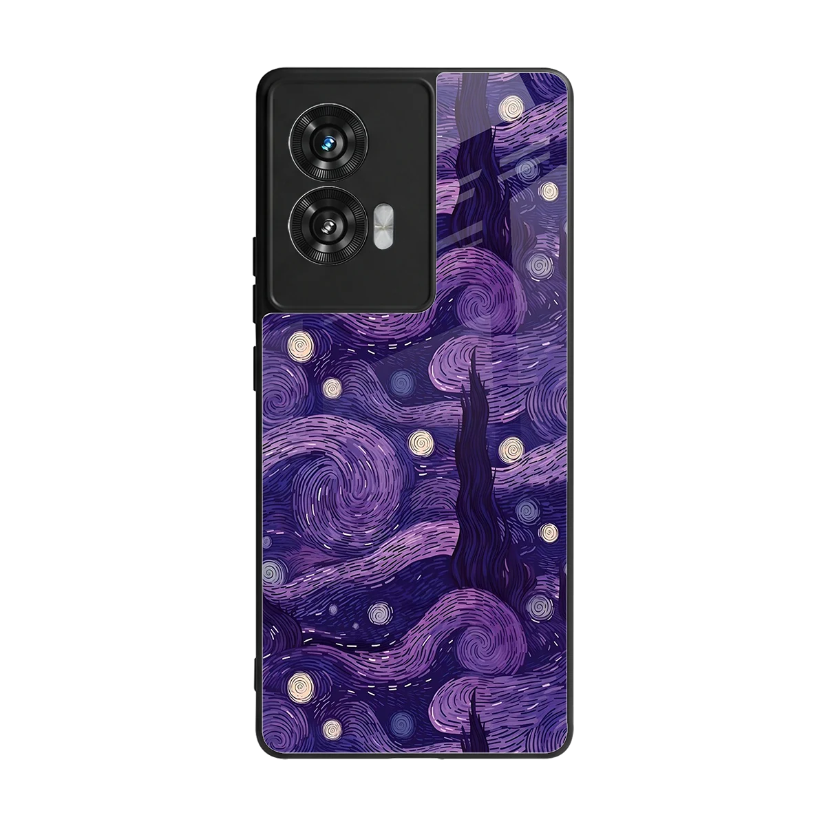 Nebula Galaxy back phone cover | glass case for motorola edge 50 fusion