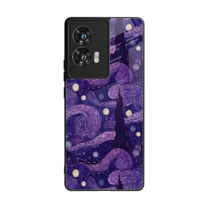 Nebula Galaxy back phone cover | glass case for motorola edge 50 fusion