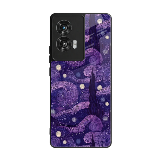 Nebula Galaxy back phone cover | glass case for motorola edge 50 fusion