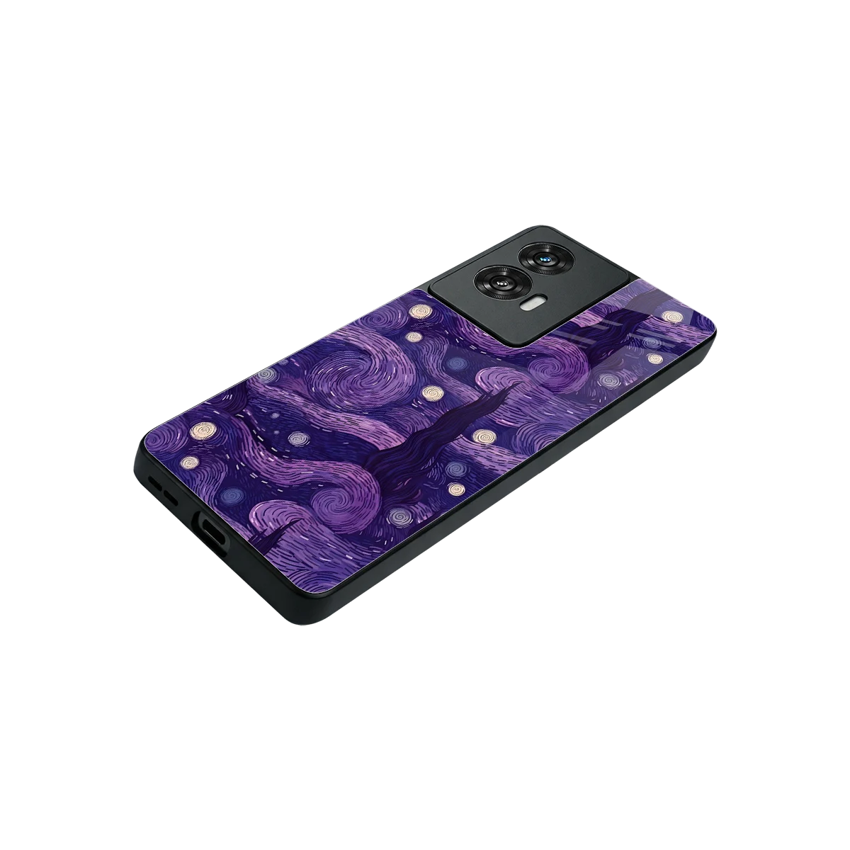 Nebula Galaxy stylish phone case for motorola edge 50 fusion | glossy glass and slim fit