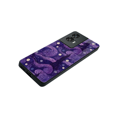 Nebula Galaxy stylish phone case for motorola edge 50 fusion | glossy glass and slim fit