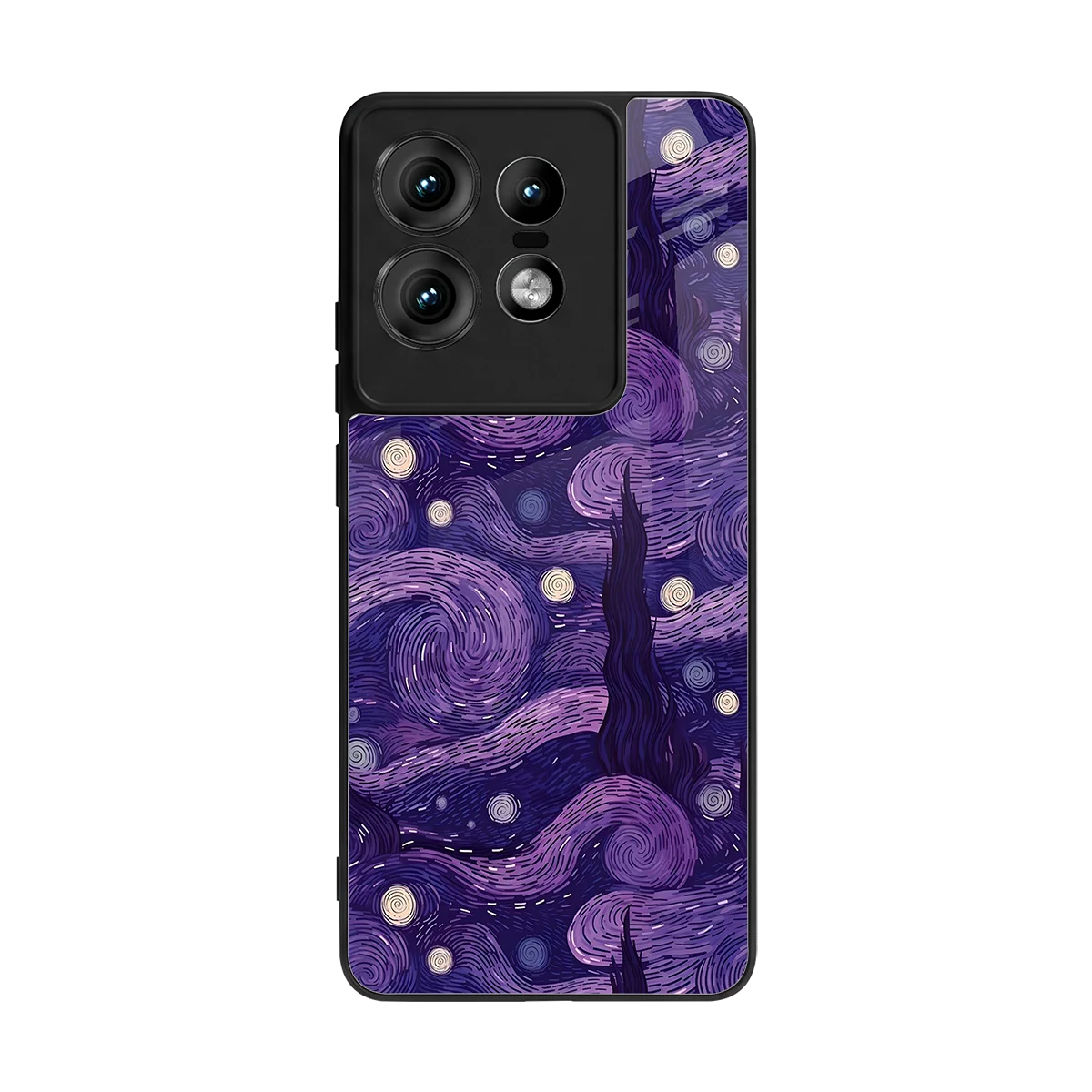 Nebula Galaxy back phone cover | glass case for motorola edge 50 pro