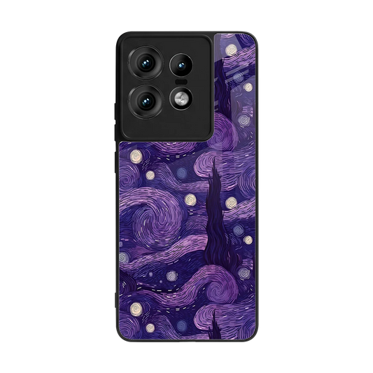 Nebula Galaxy back phone cover | glass case for motorola edge 50 pro