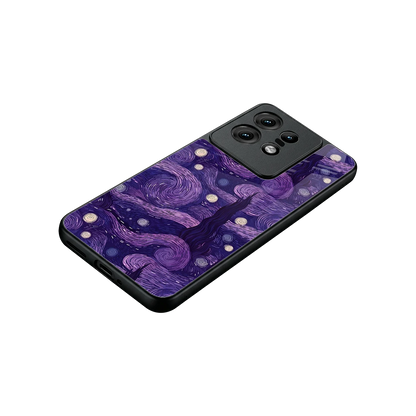 Nebula Galaxy stylish phone case for motorola edge 50 pro | glossy glass and slim fit