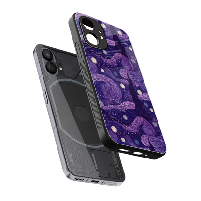 Nebula Galaxy sleek nothing phone 1 cover with tempered glass back and TPU edges