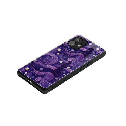 Nebula Galaxy stylish phone case for nothing phone 1 | glossy glass and slim fit