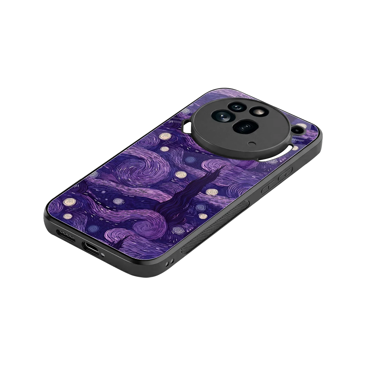 Nebula Galaxy stylish phone case for nothing phone 3a pro | glossy glass and slim fit