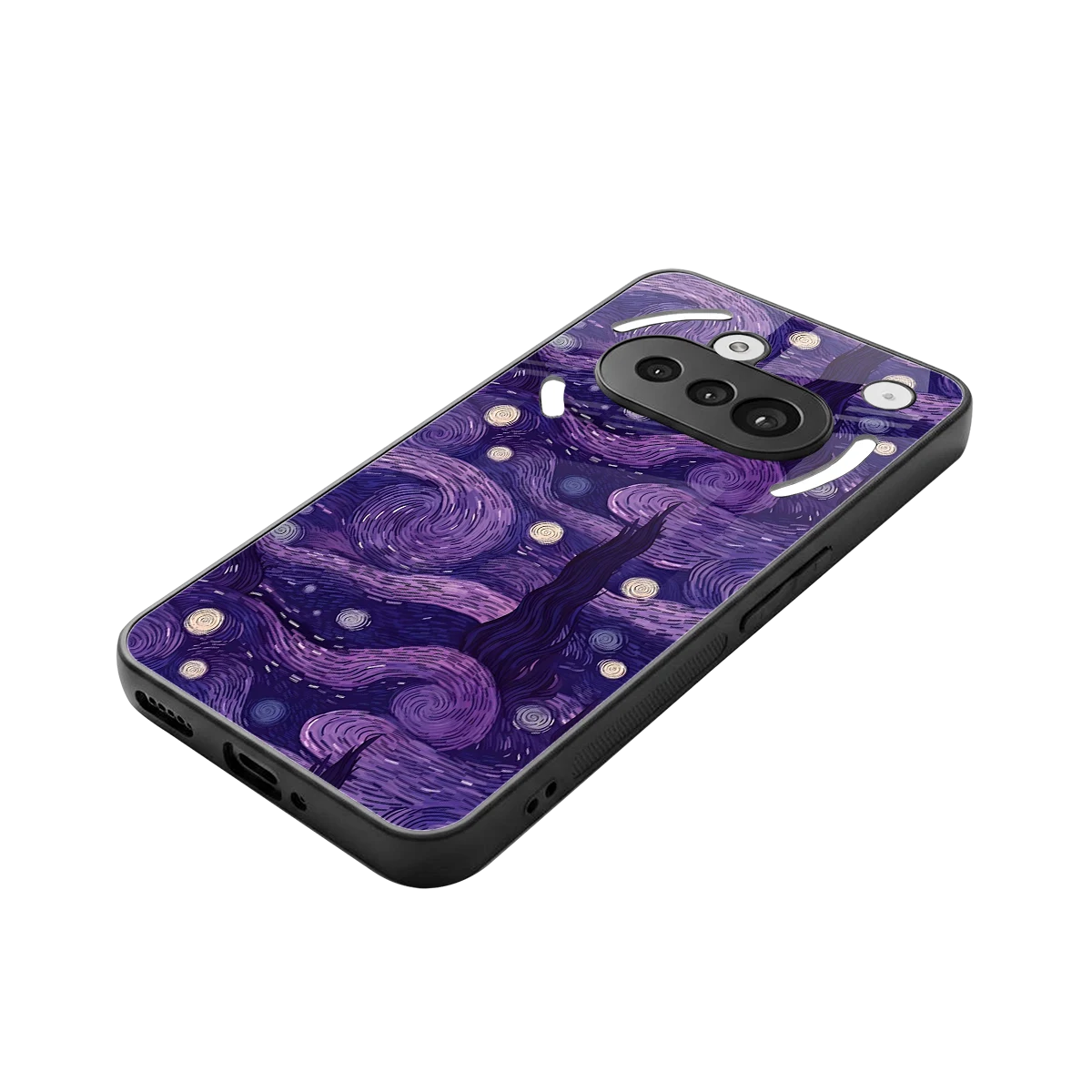 Nebula Galaxy stylish phone case for nothing phone 3a | glossy glass and slim fit