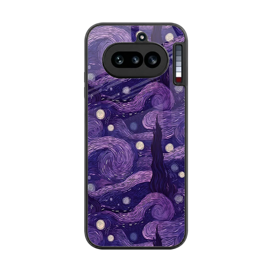 Nebula Galaxy back phone cover | glass case for nothing phone 4a