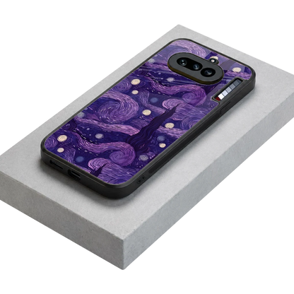 Nebula Galaxy stylish phone case for nothing phone 4a | glossy glass and slim fit