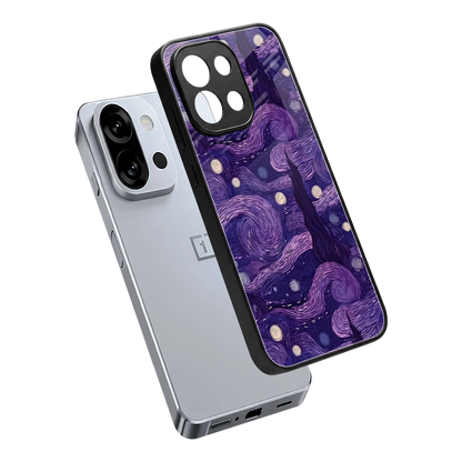 Nebula Galaxy sleek oneplus 13s cover with tempered glass back and TPU edges