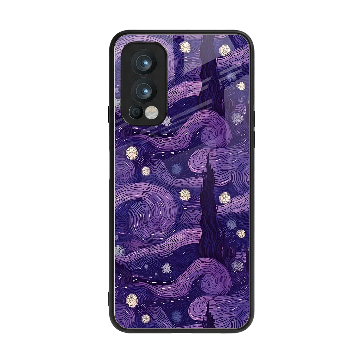 Nebula Galaxy back phone cover | glass case for oneplus nord 2