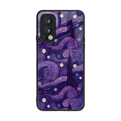 Nebula Galaxy back phone cover | glass case for oneplus nord 2