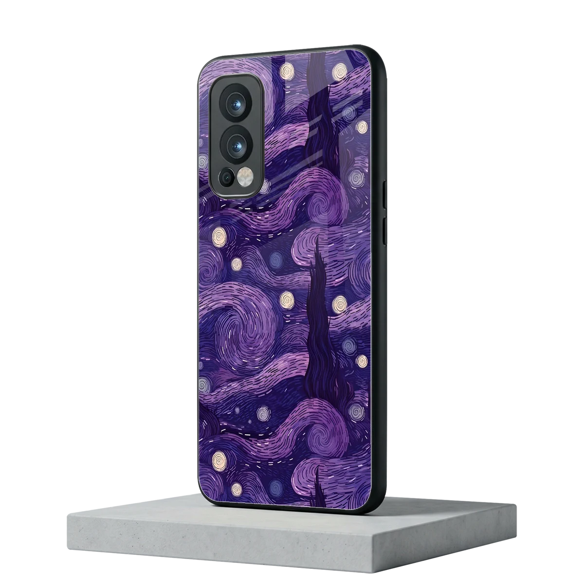 Nebula Galaxy oneplus nord 2 mobile cover | shockproof glass phone case