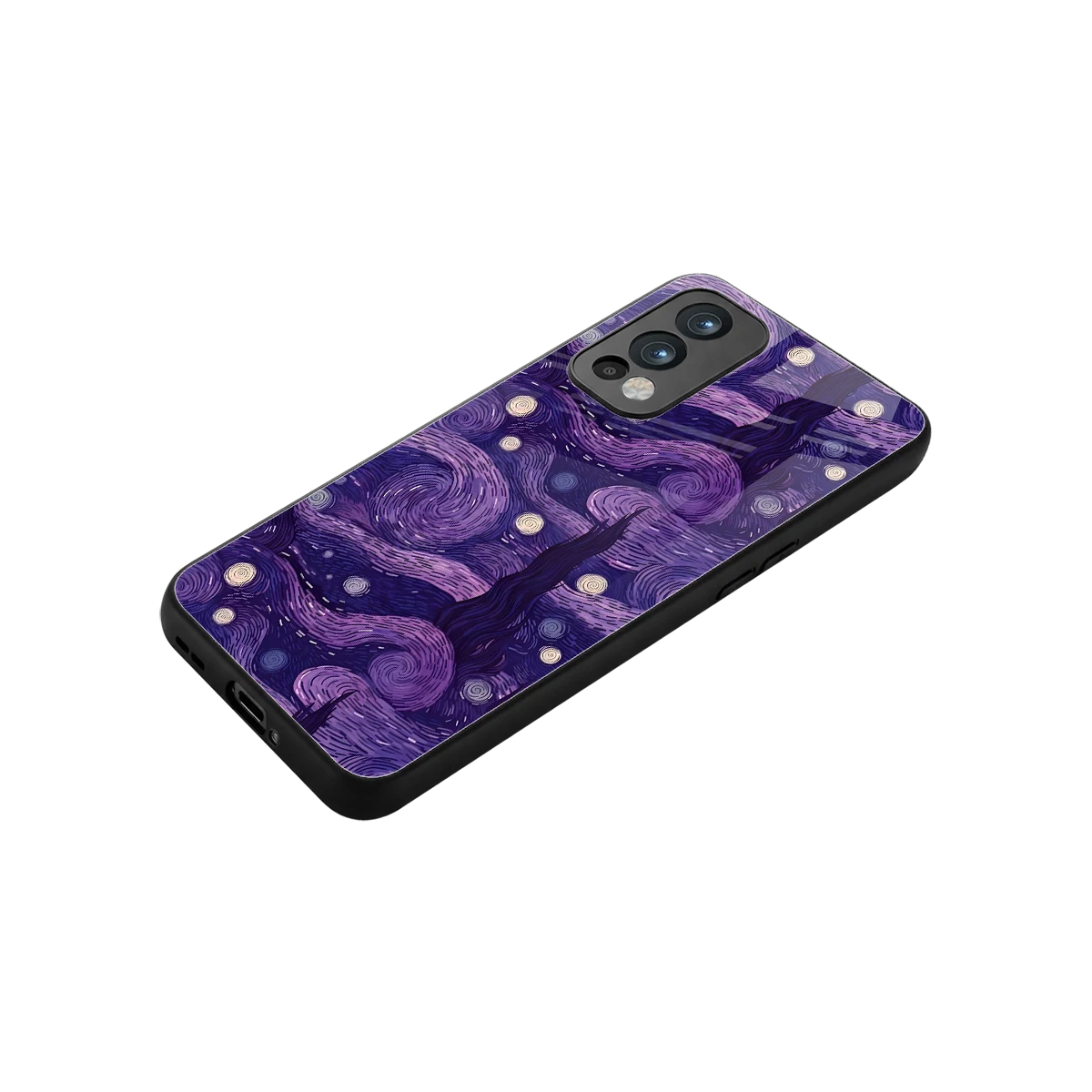Nebula Galaxy stylish phone case for oneplus nord 2 | glossy glass and slim fit