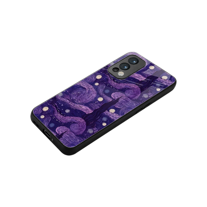 Nebula Galaxy stylish phone case for oneplus nord 2 | glossy glass and slim fit