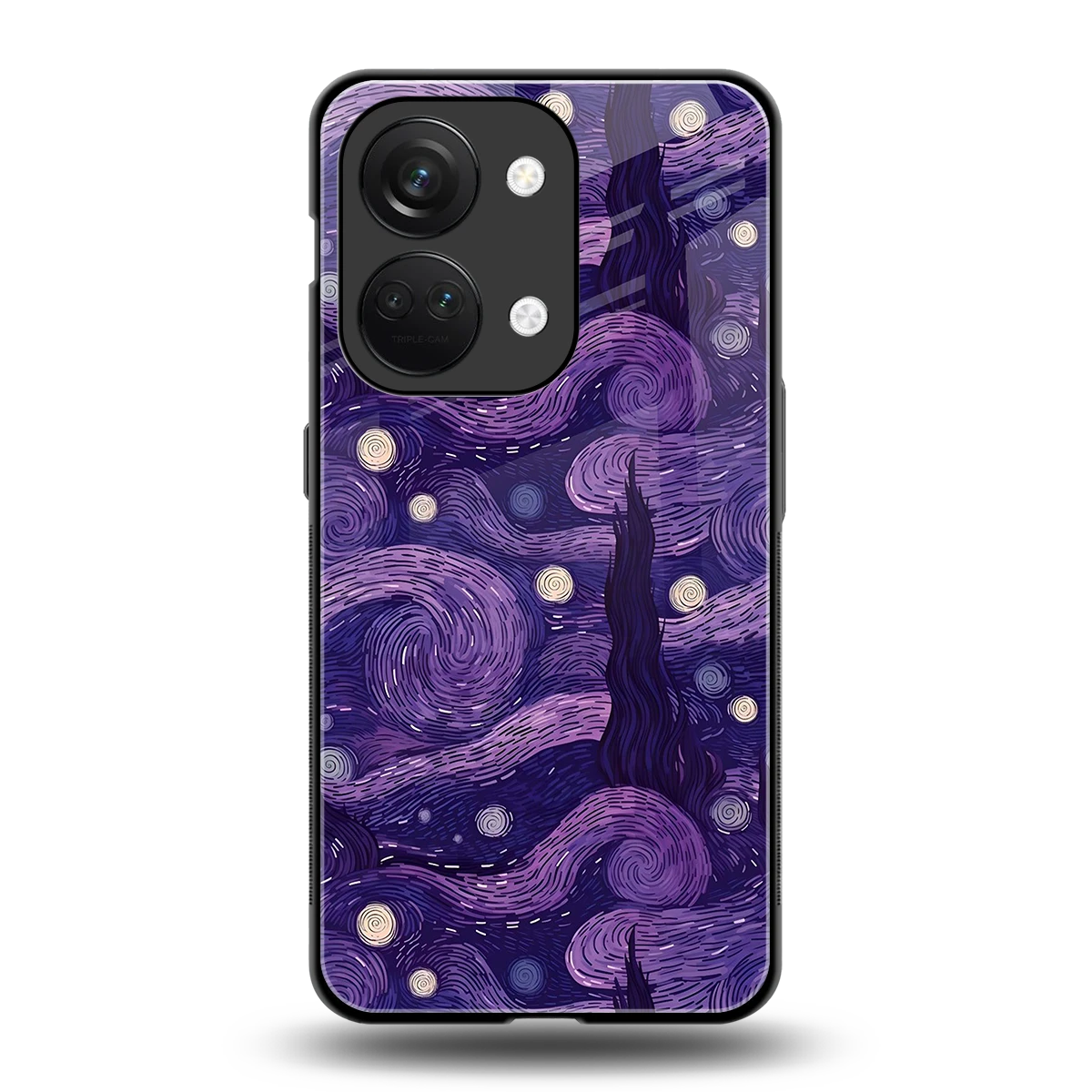 Nebula Galaxy back phone cover | glass case for oneplus nord 3
