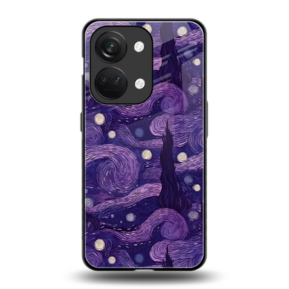 Nebula Galaxy back phone cover | glass case for oneplus nord 3