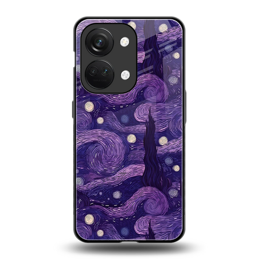 Nebula Galaxy back phone cover | glass case for oneplus nord 3