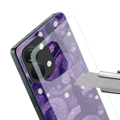 Nebula Galaxy stylish phone case for oneplus nord 3 | glossy glass and slim fit