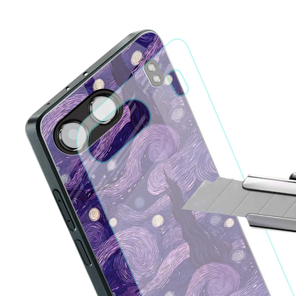 Nebula Galaxy stylish phone case for oneplus nord 4 | glossy glass and slim fit