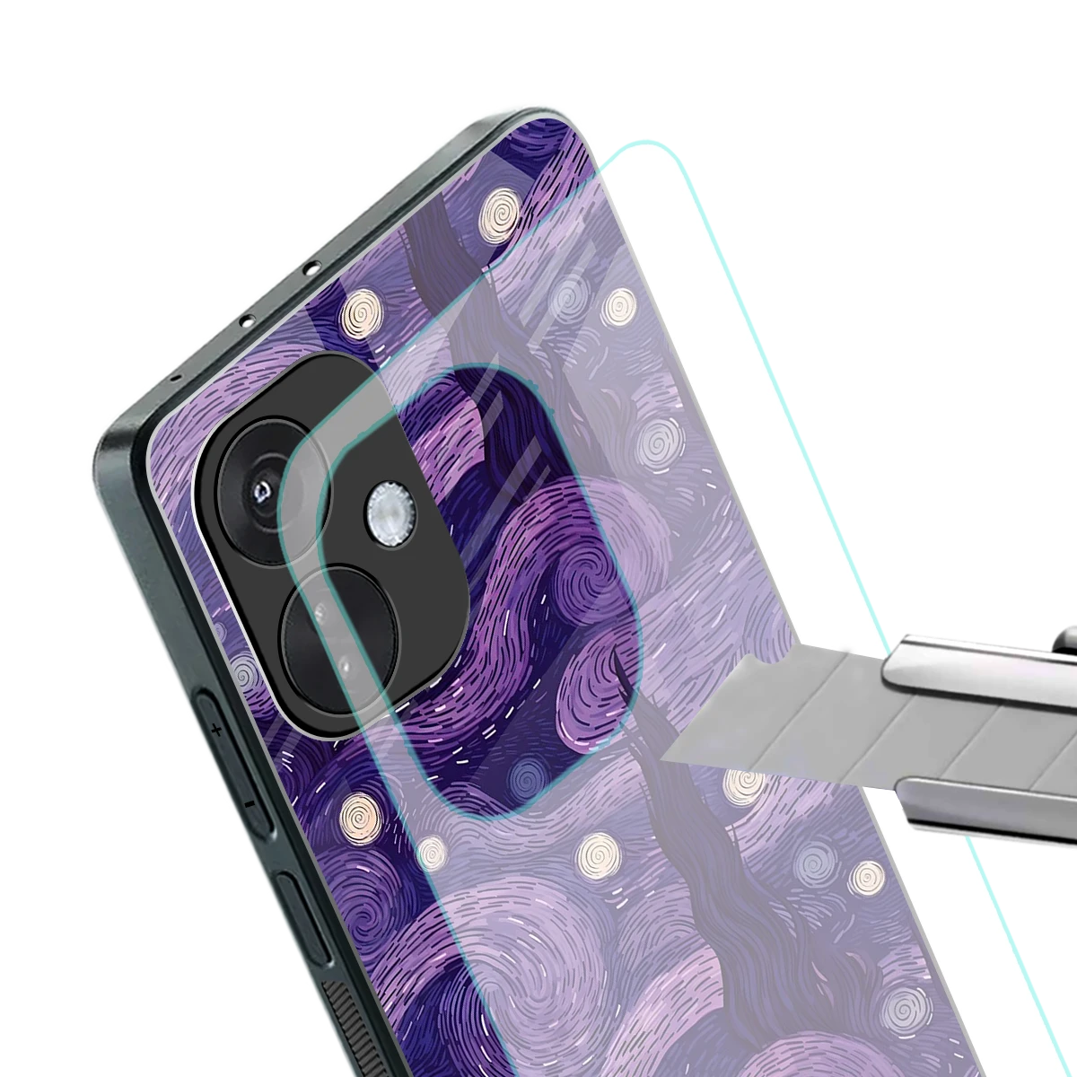 Nebula Galaxy stylish phone case for oneplus nord ce 3 | glossy glass and slim fit