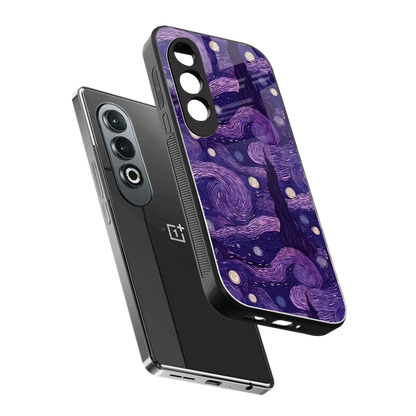 Nebula Galaxy sleek oneplus nord ce 4 cover with tempered glass back and TPU edges