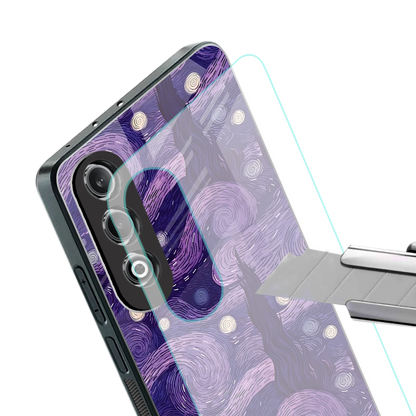 Nebula Galaxy stylish phone case for oneplus nord ce 4 | glossy glass and slim fit