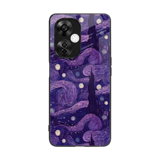Nebula Galaxy back phone cover | glass case for oneplus nord ce 3 lite