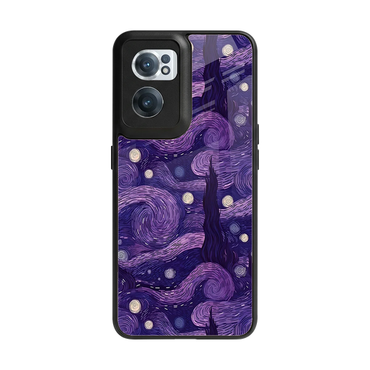 Nebula Galaxy back phone cover | glass case for oneplus nord ce 2
